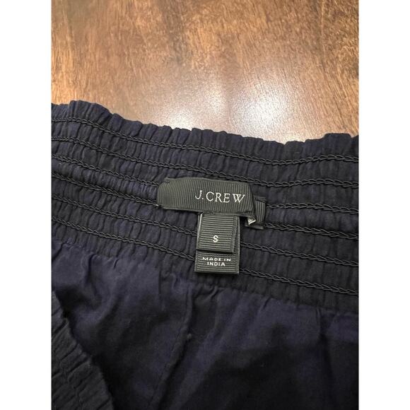 J. Crew Women's Navy Metallic Gold Pineapple Drawstring Casual Shorts Small - Picture 3 of 12